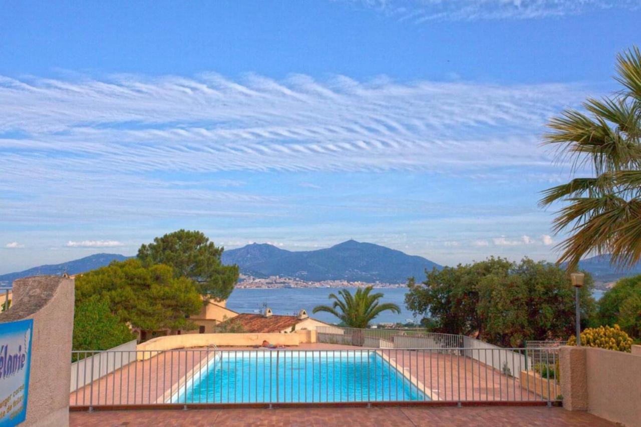 Studio Vue Mer A Porticcio Piscine Et Parking Extérieur photo